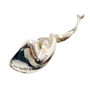 Tiffany & Co. Frank Gehry Spiral Orchid Pendant Sterling Silver 925 Authentic